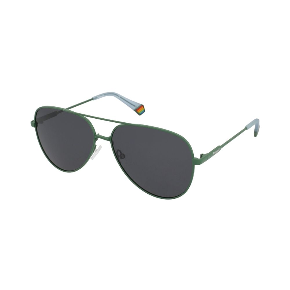 Polaroid Sonnenbrille aus grünem Metall