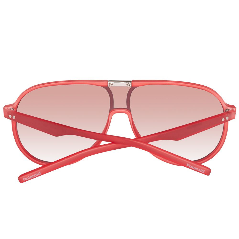 Polaroid – Rote Acetat-Sonnenbrille