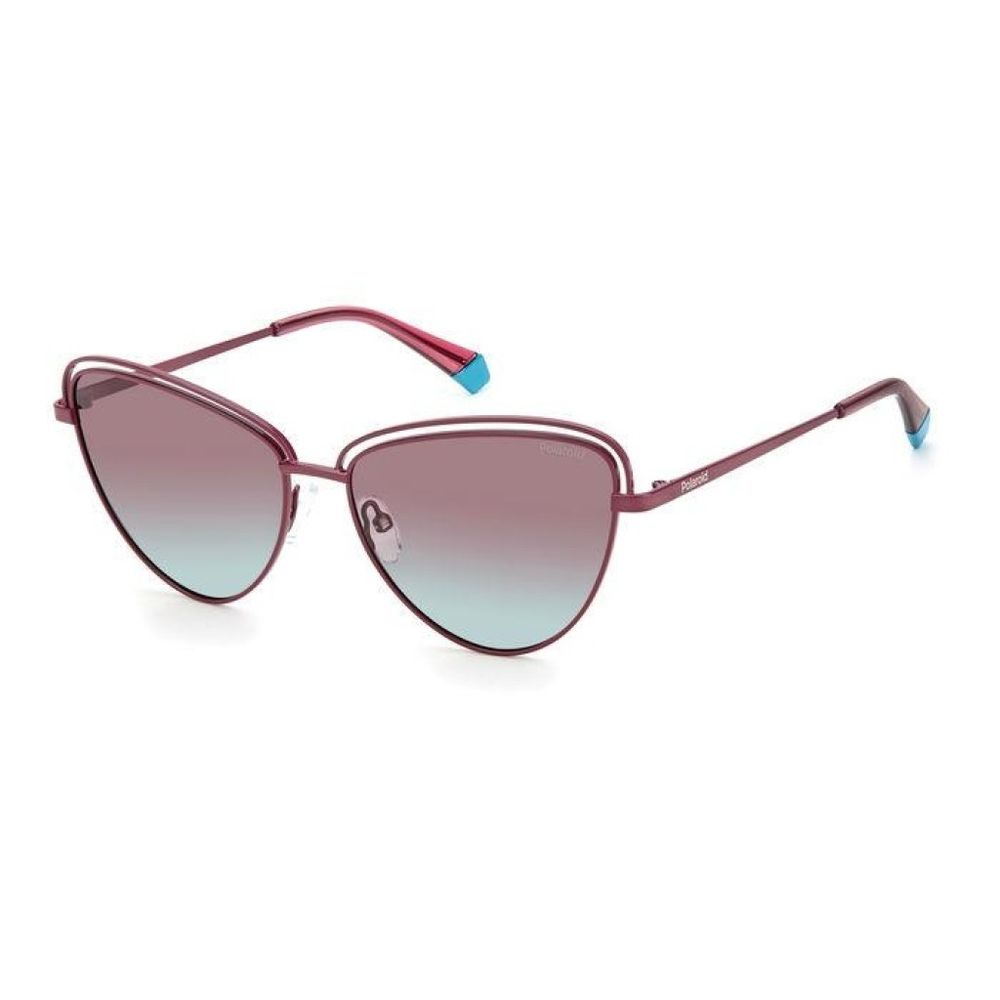 Polaroid – Sonnenbrille aus burgunderfarbenem Stahl