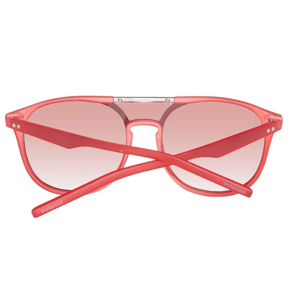 Polaroid – Rote Acetat-Sonnenbrille