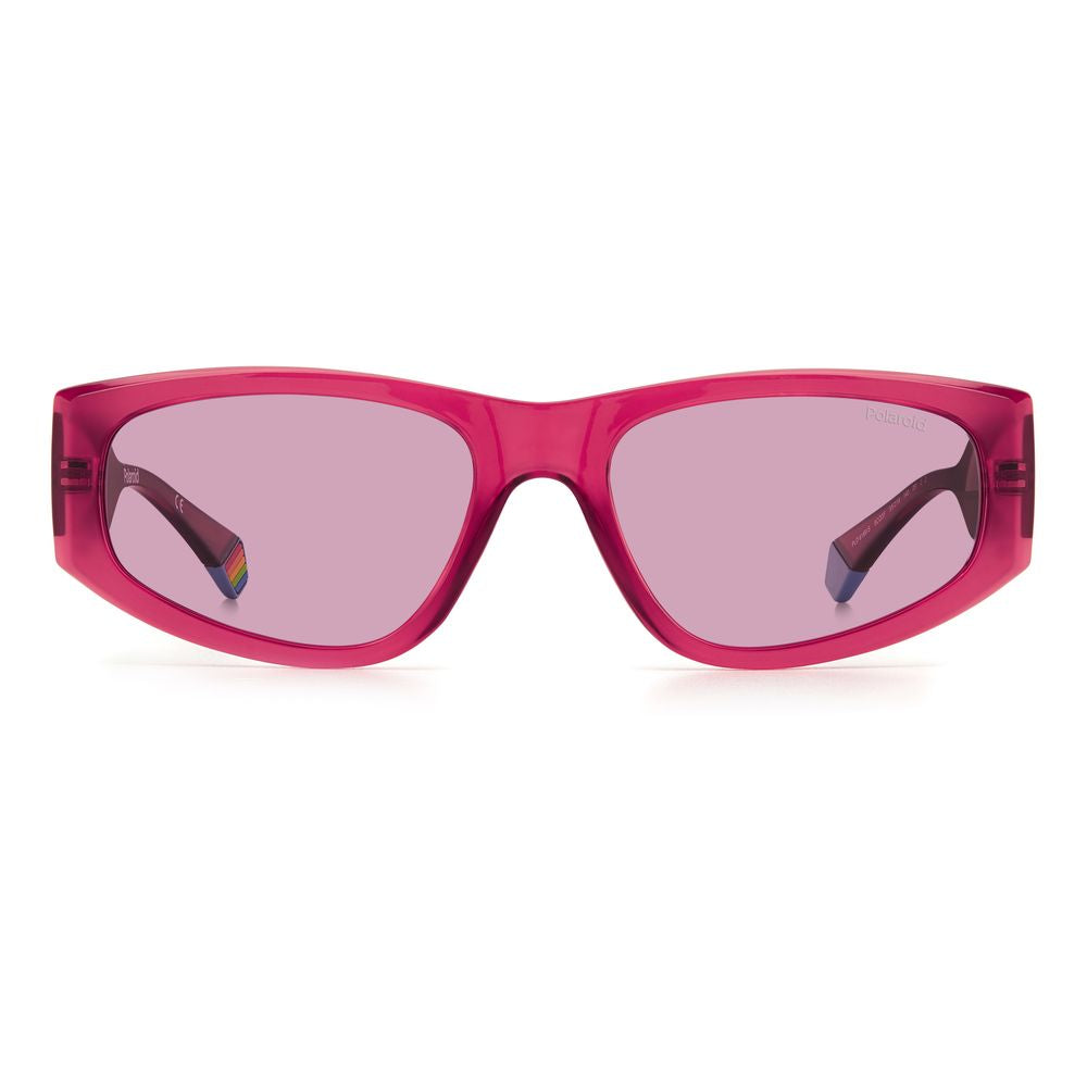 Polaroid Sonnenbrille aus rotem Kunststoff