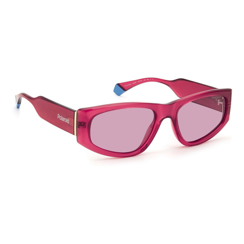 Polaroid Sonnenbrille aus rotem Kunststoff