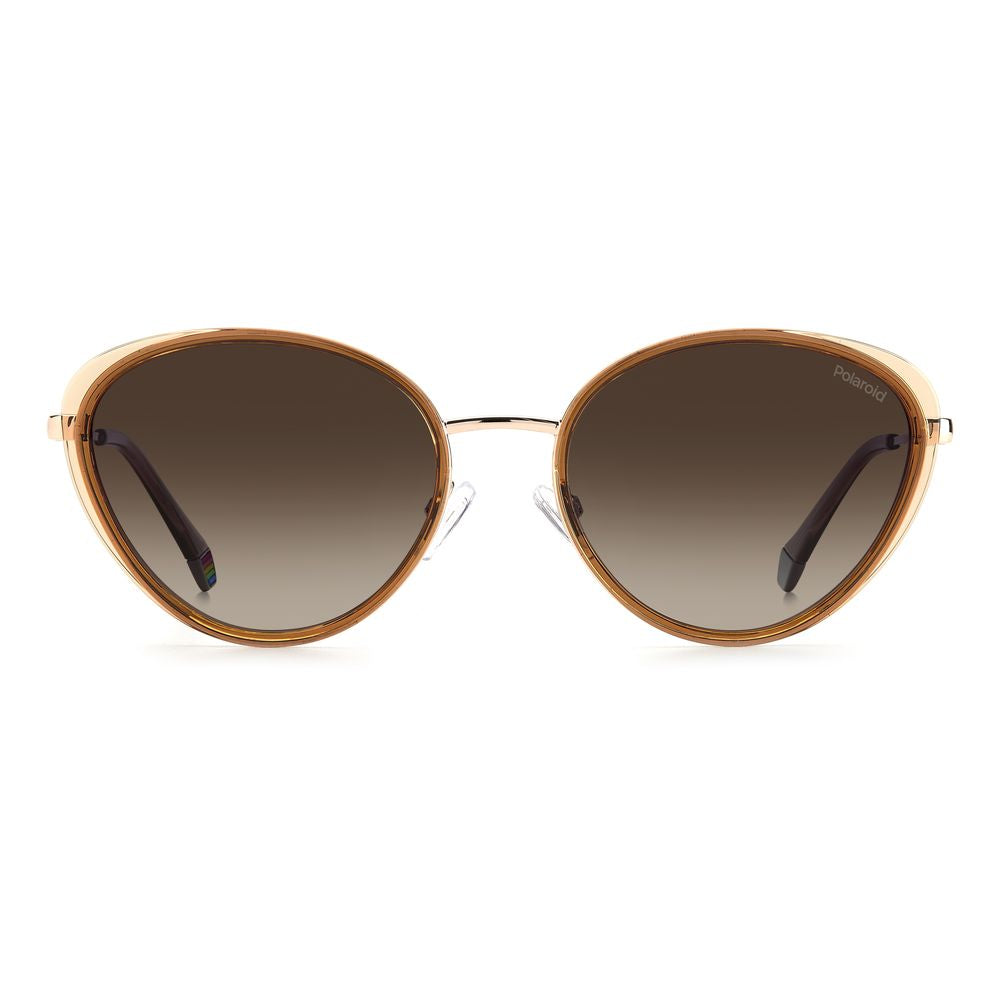 Polaroid Sonnenbrille aus Kunststoff in Beige