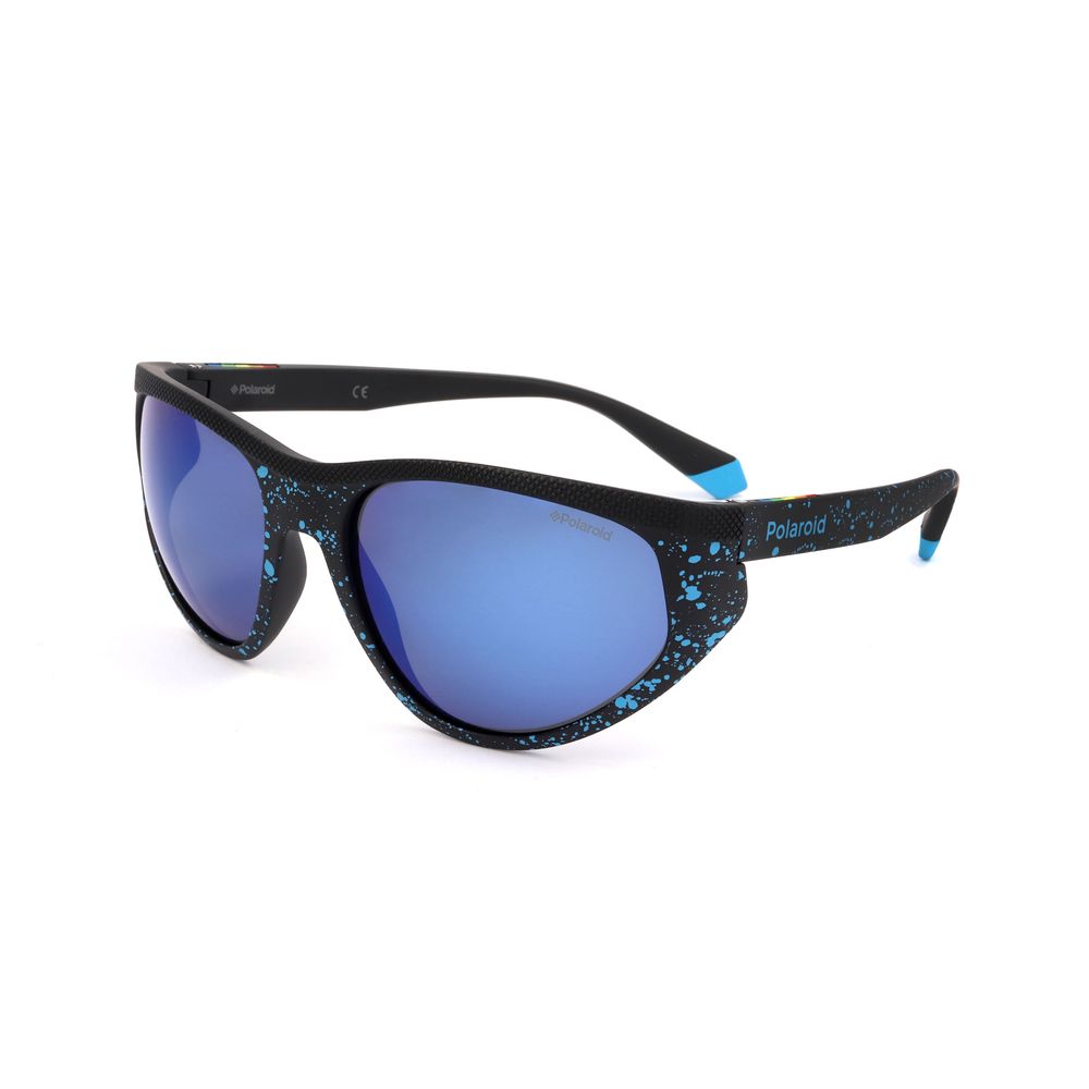 Polaroid Sonnenbrille aus blauem Gummi