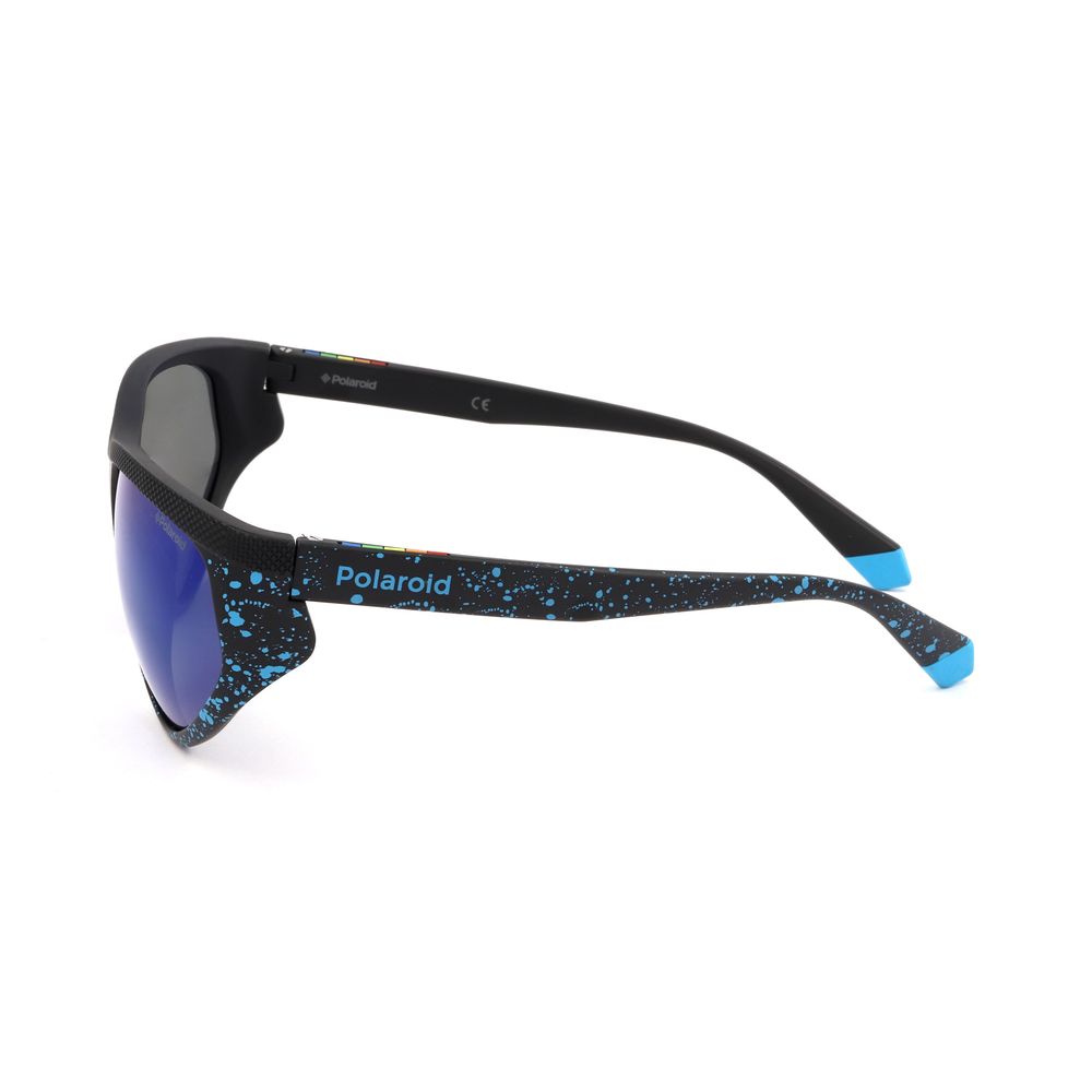 Polaroid Sonnenbrille aus blauem Gummi