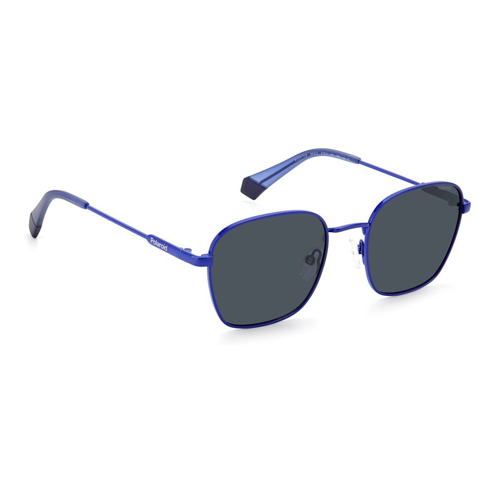 Polaroid – Blaue Edelstahl-Sonnenbrille