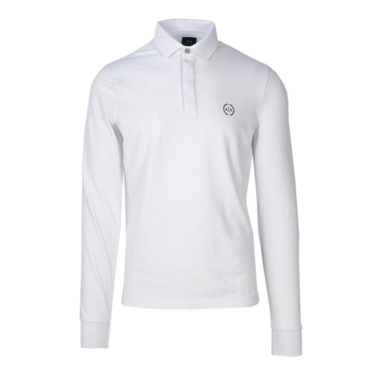 Armani Exchange Maglia a maniche lunghe in cotone bianco