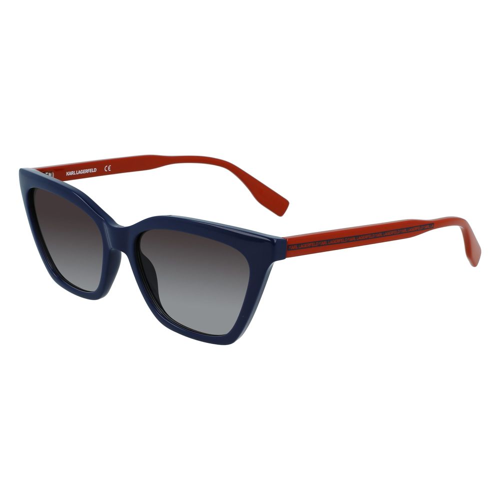 Karl Lagerfeld – Blaue CP-Sonnenbrille mit Spritzguss