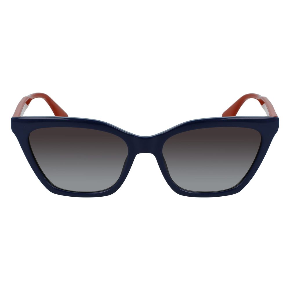 Karl Lagerfeld – Blaue CP-Sonnenbrille mit Spritzguss