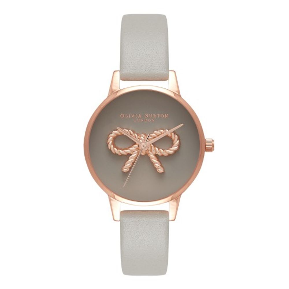 Olivia Burton Gray Leather Leather Watch