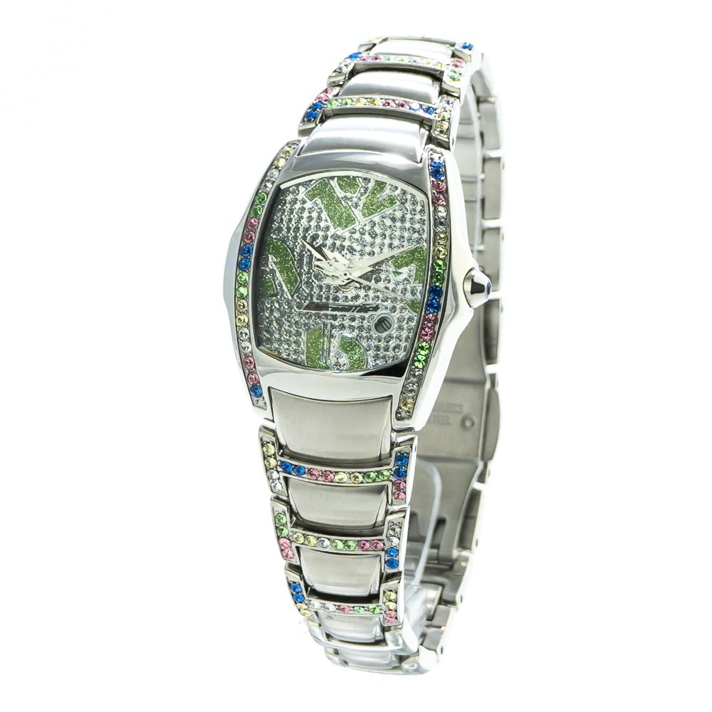 Chronotech Silver Stainless Steel Watch