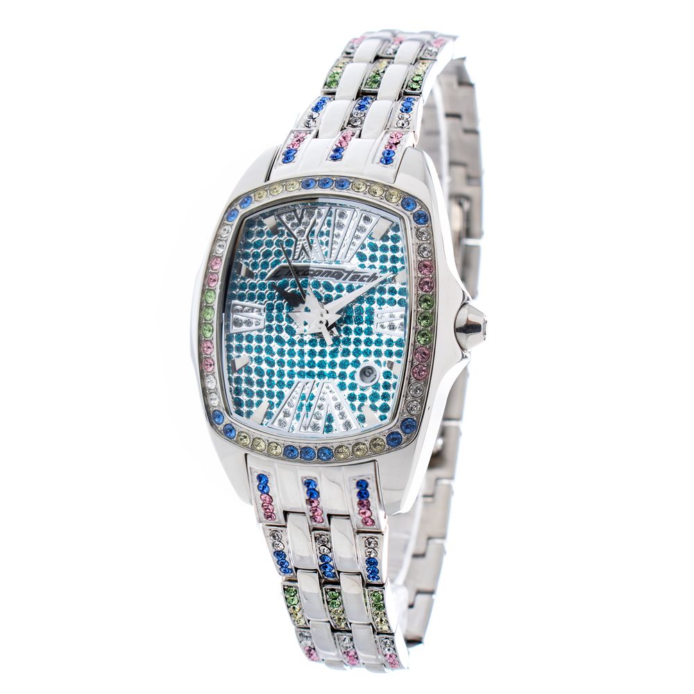 Chronotech Silver Stainless Steel Watch