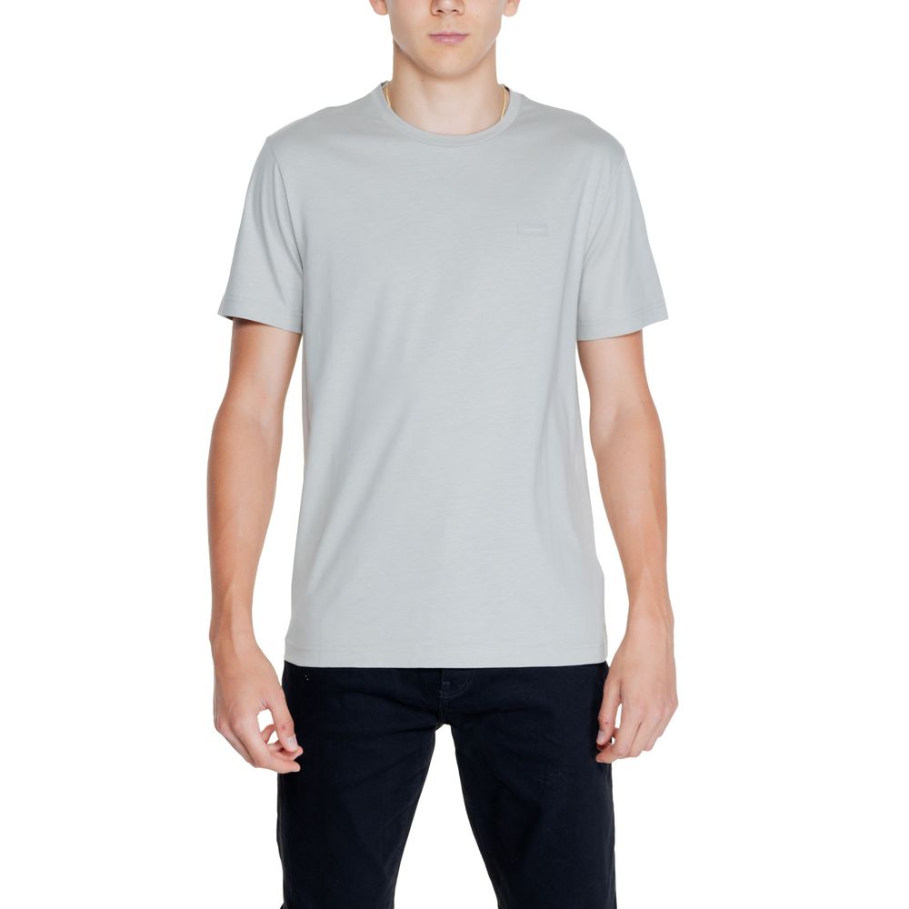 Calvin Klein – Graues Baumwoll-T-Shirt