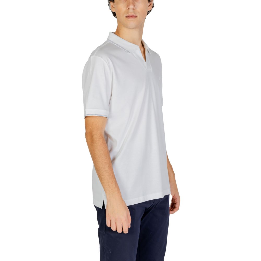 Calvin Klein Jeans – Weißes Poloshirt aus Baumwolle