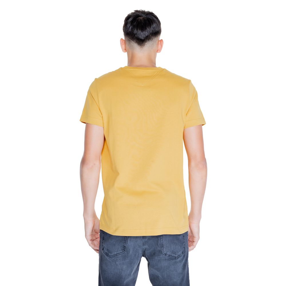 Gelbes Baumwoll-T-Shirt von Tommy Hilfiger