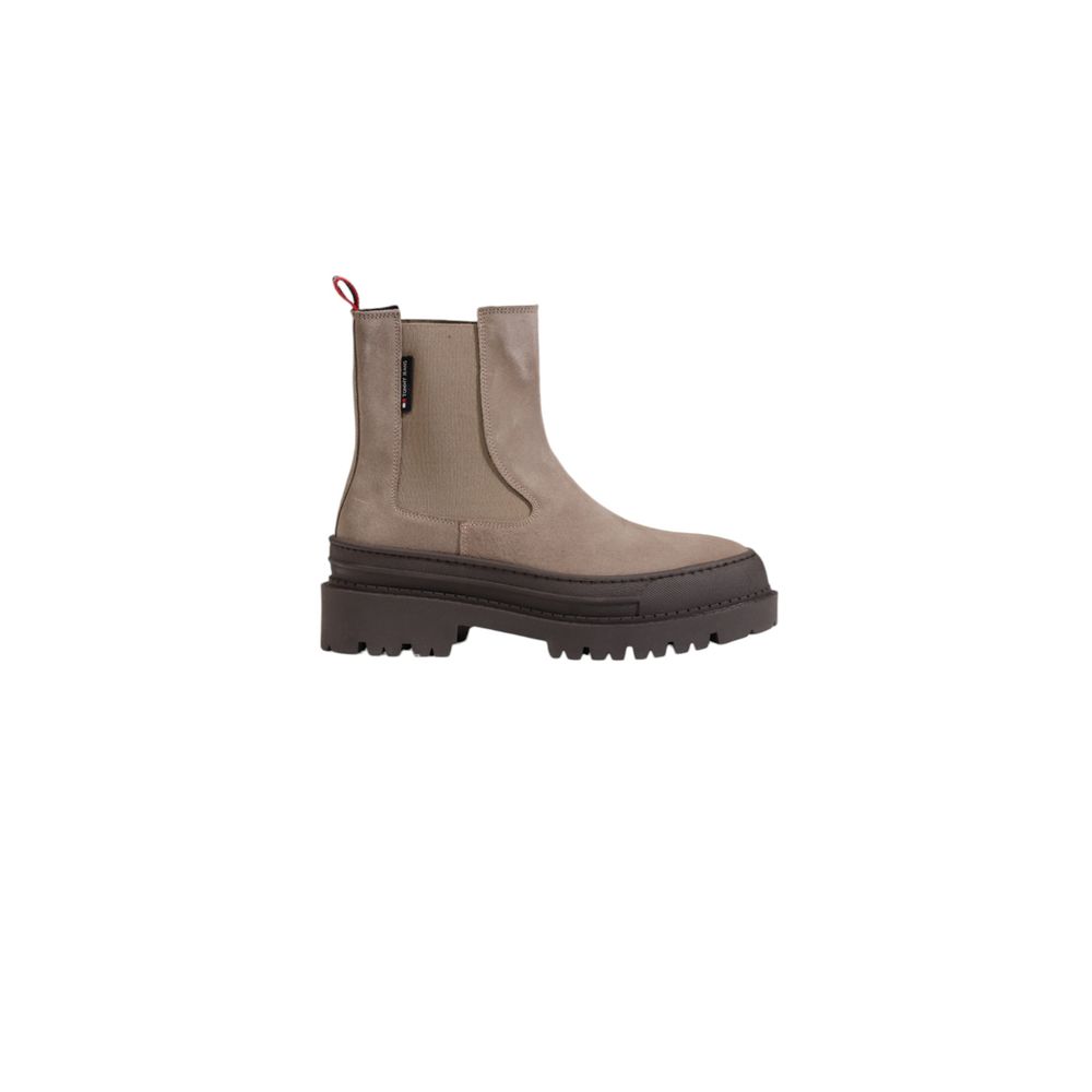 Tommy Hilfiger – Graue Wildlederstiefel