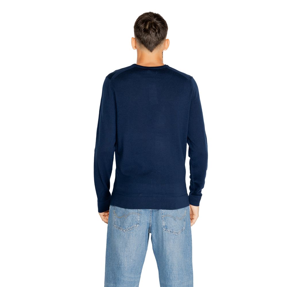 Calvin Klein – T-Shirt aus recycelter Wolle, Blau
