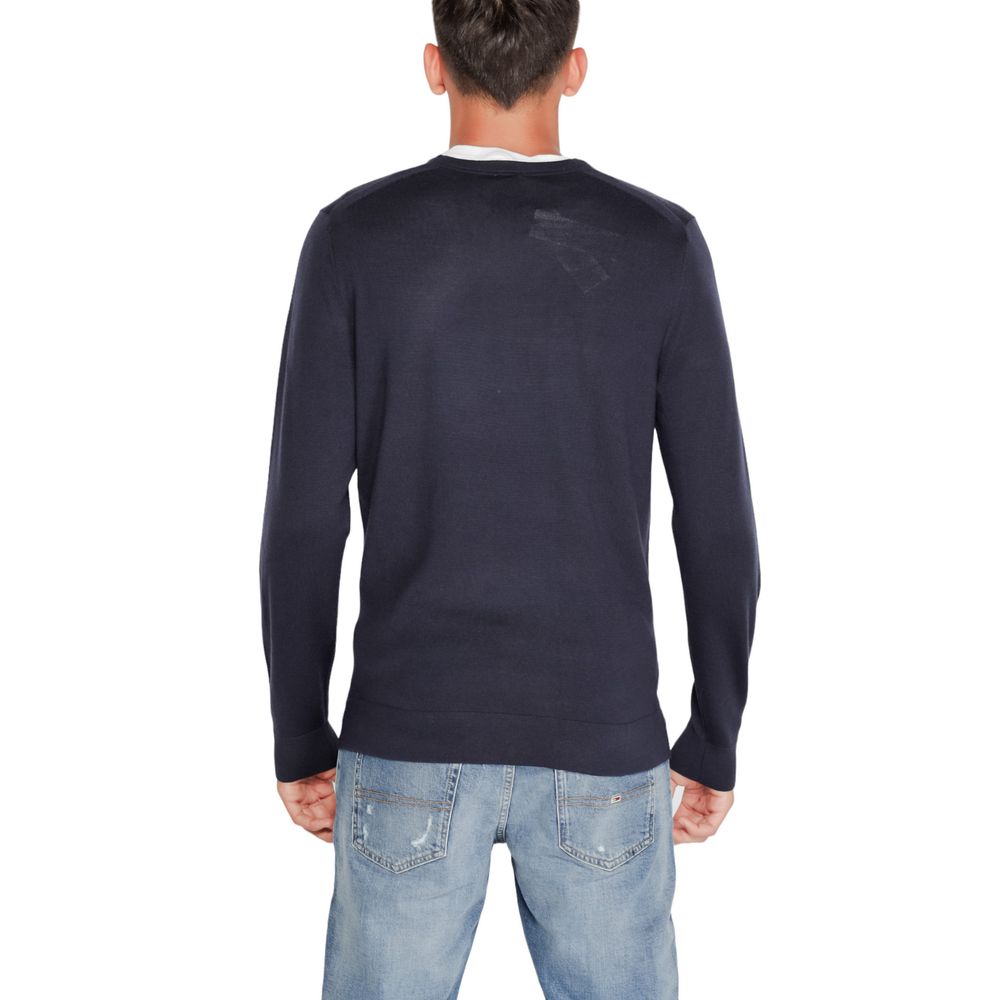 Calvin Klein – T-Shirt aus recycelter Wolle, Blau
