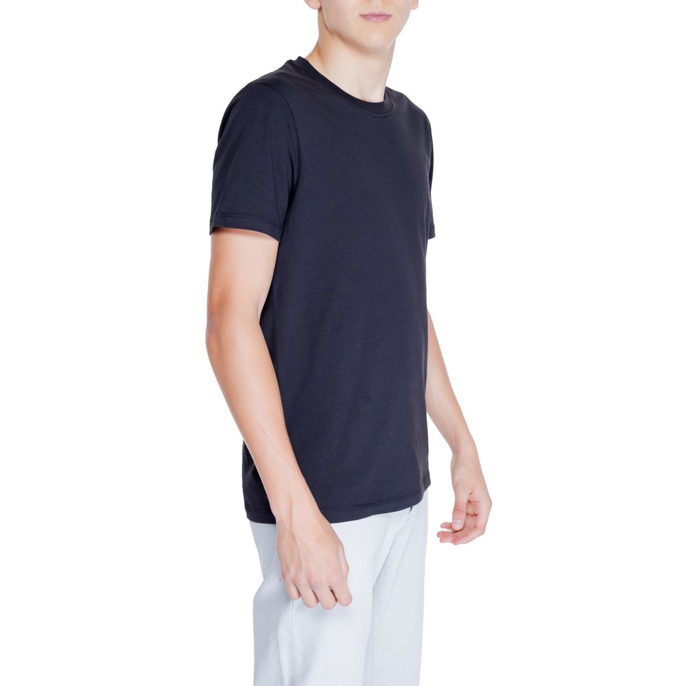 Schwarzes Baumwoll-T-Shirt von Peuterey