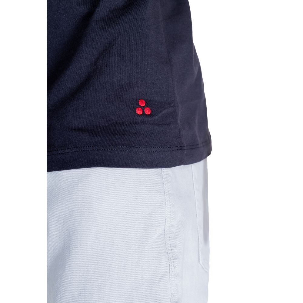Schwarzes Baumwoll-T-Shirt von Peuterey