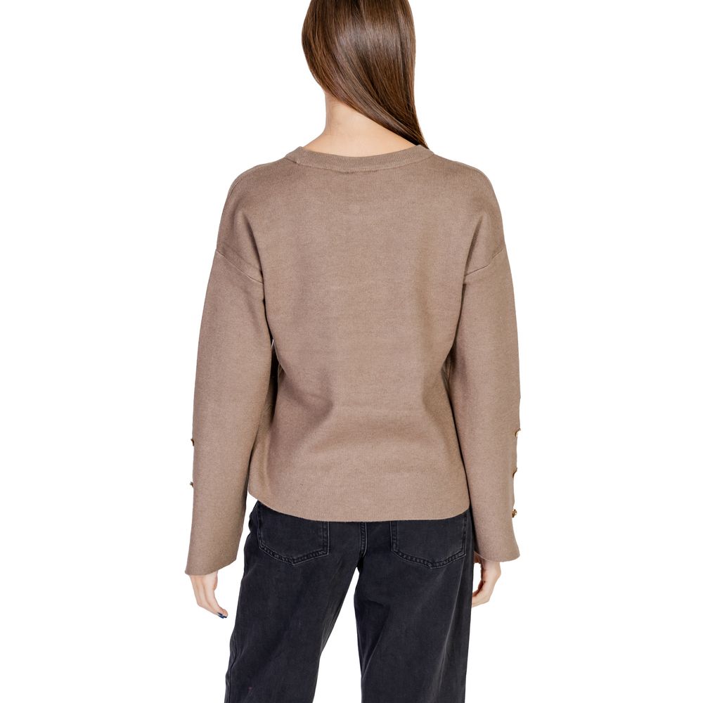 Vila Clothes Gray Viscose Tops & T-Shirts