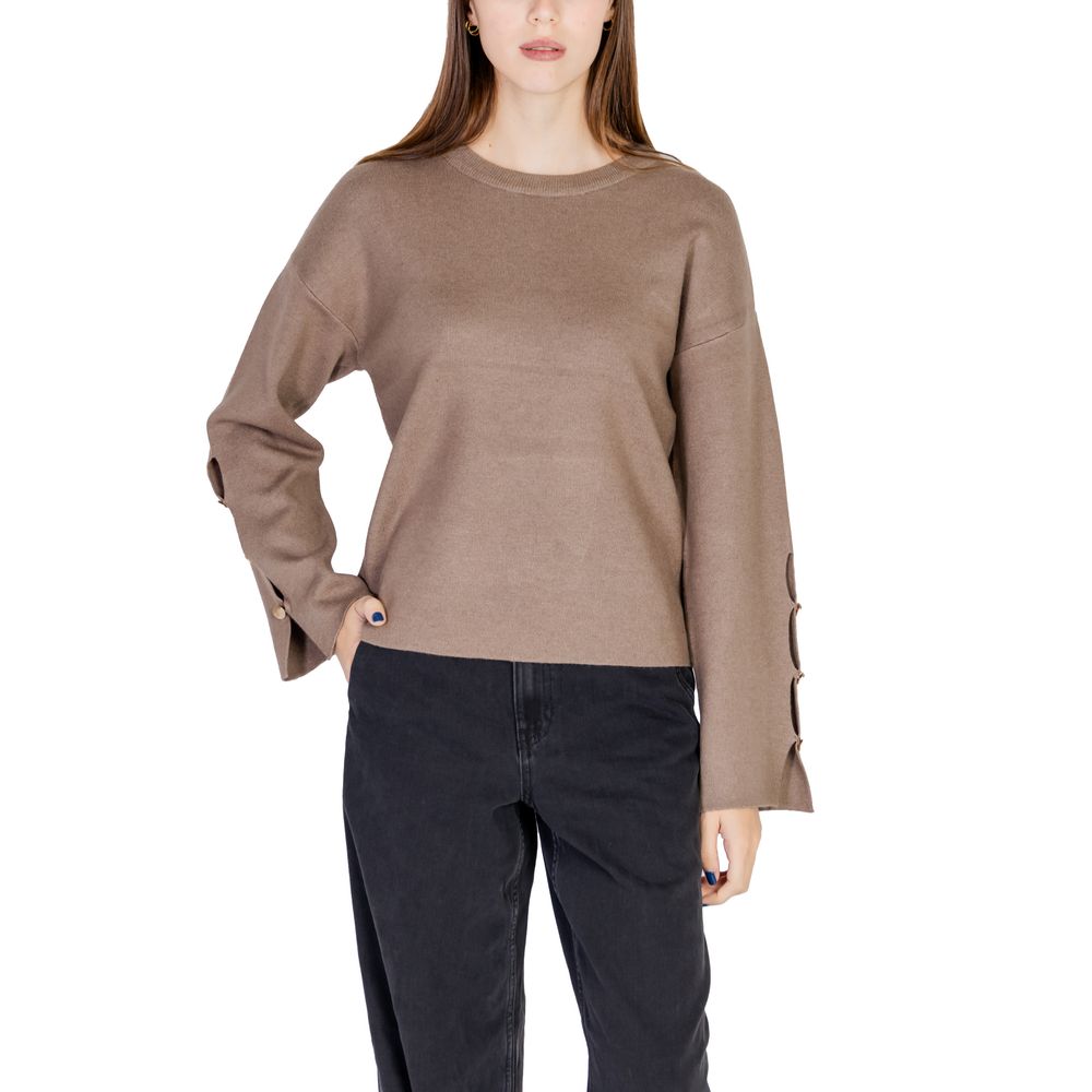 Vila Clothes Gray Viscose Tops & T-Shirts