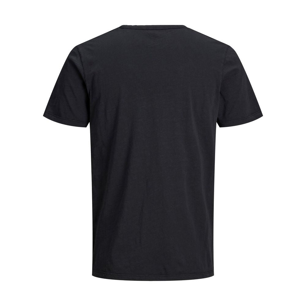 Jack Jones – Schwarzes Baumwoll-T-Shirt