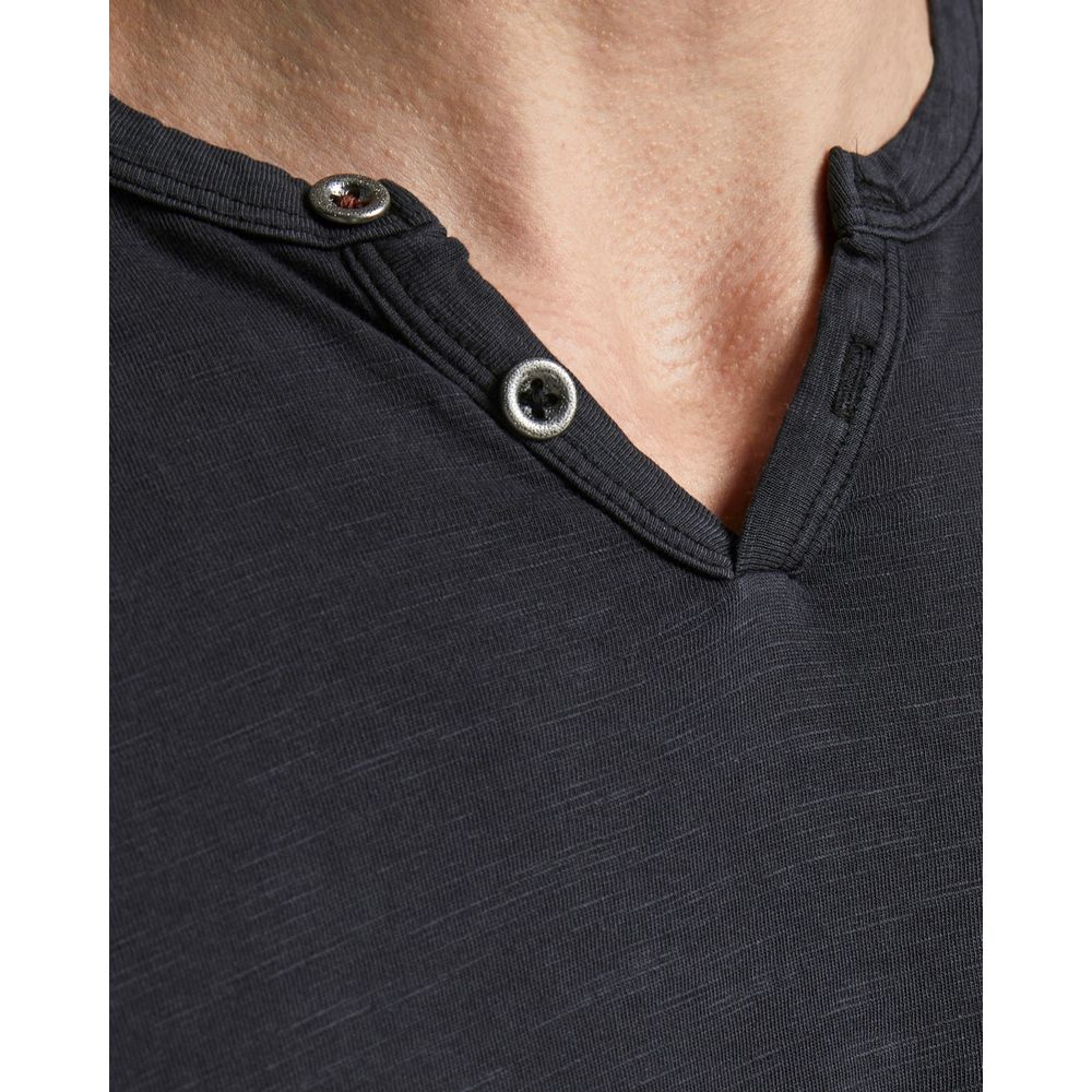 Jack Jones – Schwarzes Baumwoll-T-Shirt