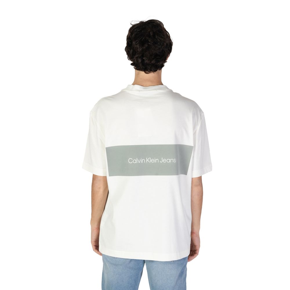 Calvin Klein Jeans Beige Recycled Cotton T-Shirt
