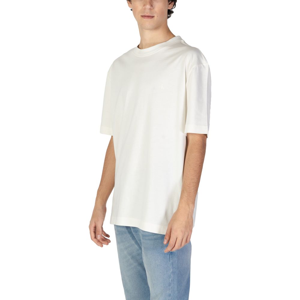 Calvin Klein Jeans Beige Recycled Cotton T-Shirt