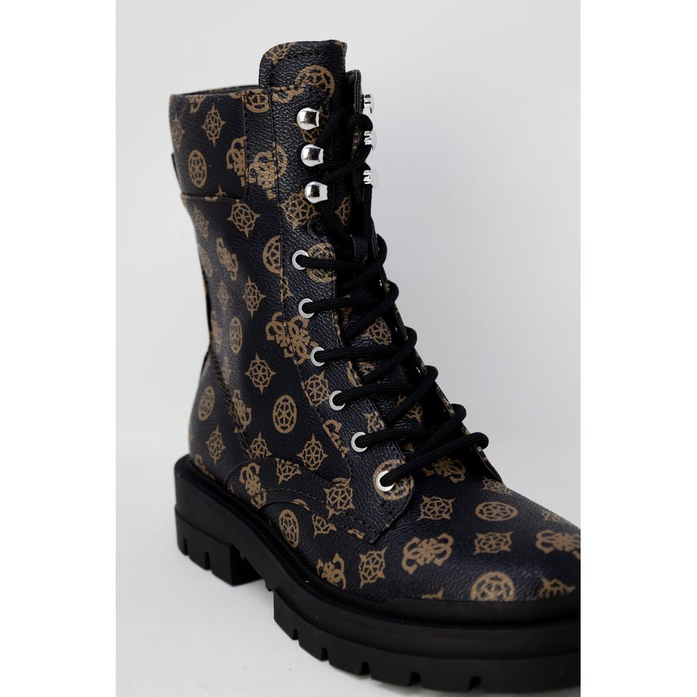 Guess Brown Artificial Leather Boot