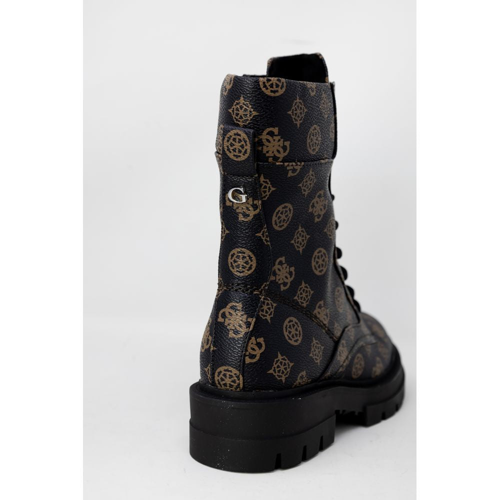 Guess Brown Artificial Leather Boot