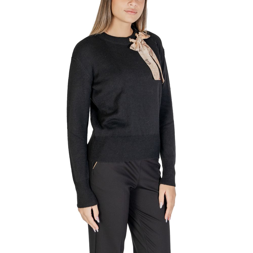 Alviero Martini First Class Black Polyester Sweater