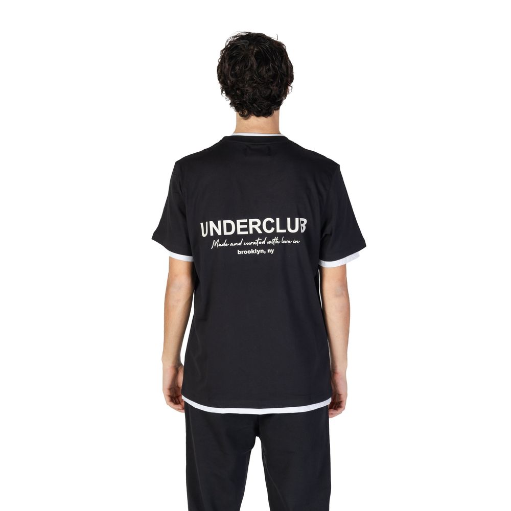 Schwarzes Baumwoll-T-Shirt von Underclub