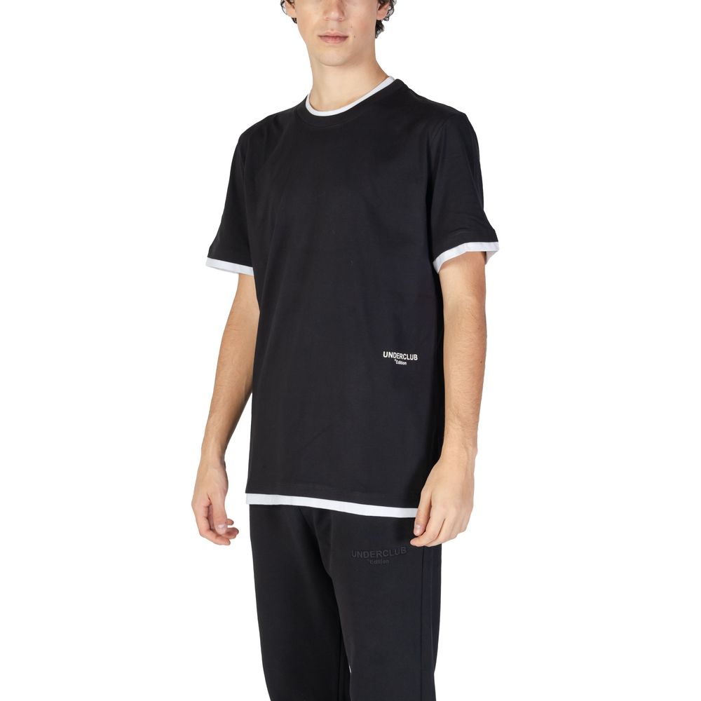 Schwarzes Baumwoll-T-Shirt von Underclub
