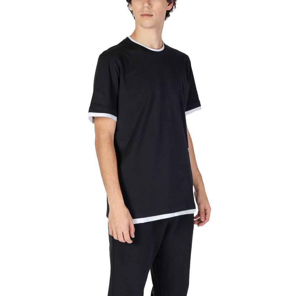 Schwarzes Baumwoll-T-Shirt von Underclub