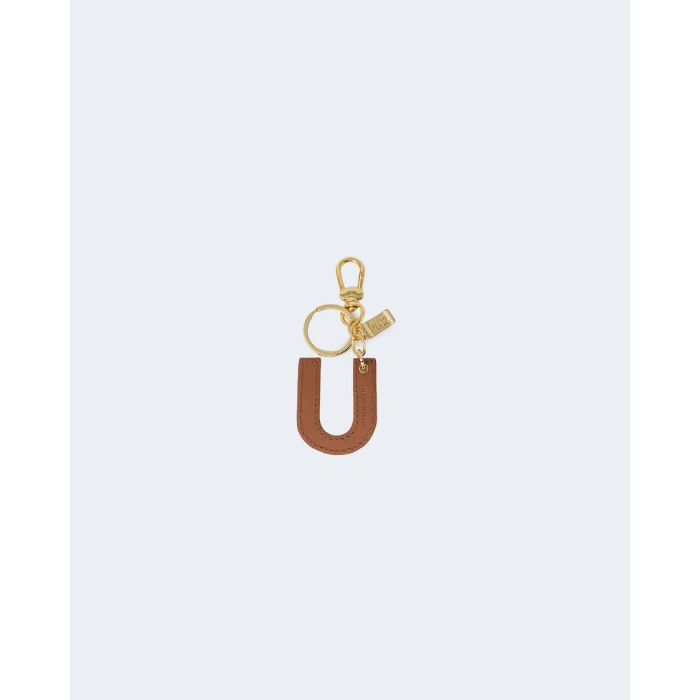 Alviero Martini First Class Beige Leather Keychain
