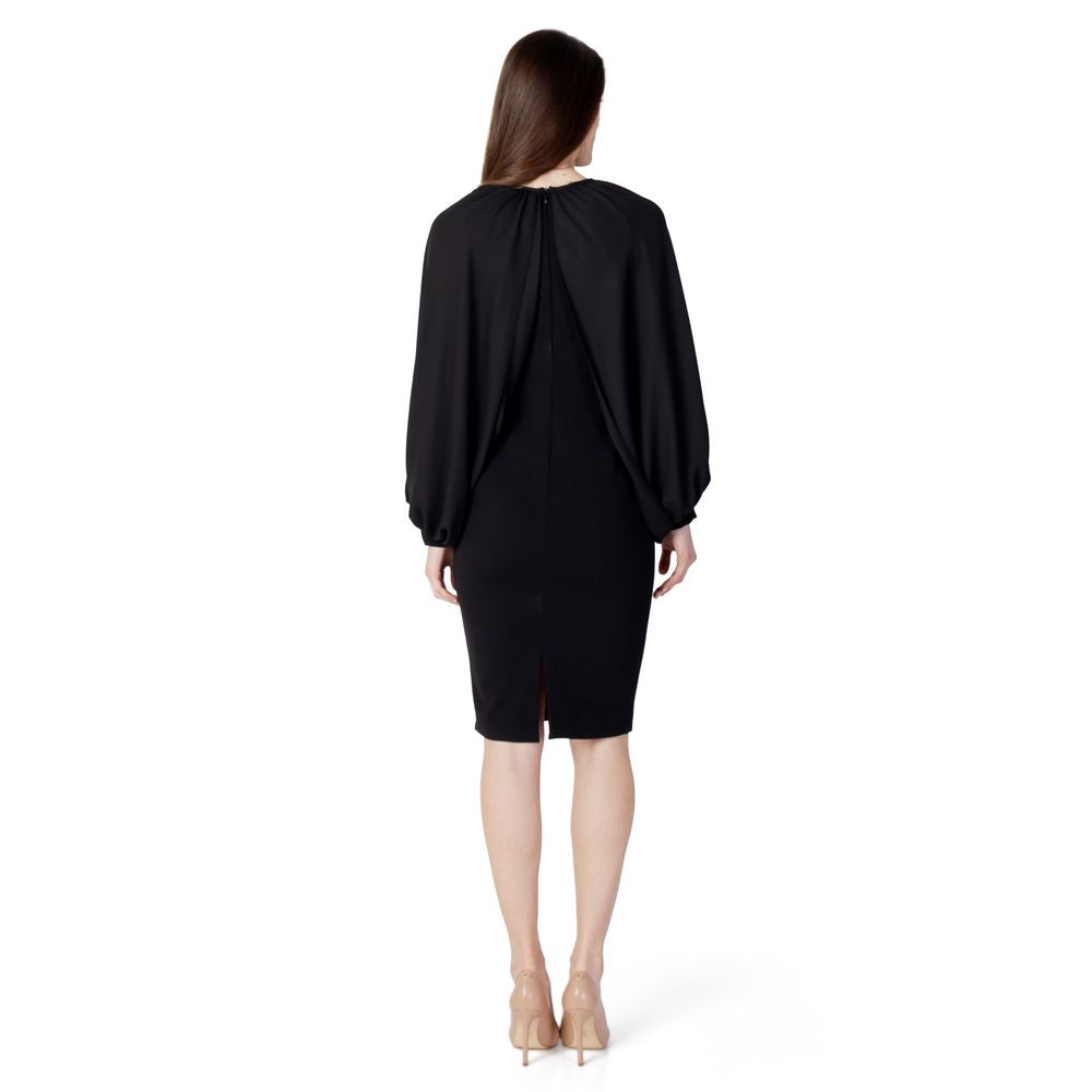 Renaissance-Kleid aus schwarzem Polyester