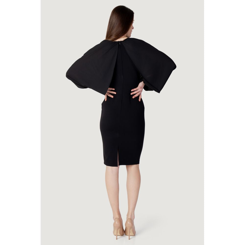 Renaissance-Kleid aus schwarzem Polyester