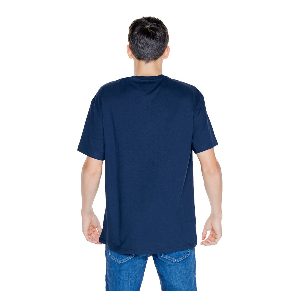 Tommy Hilfiger Jeans – Blaues Baumwoll-T-Shirt