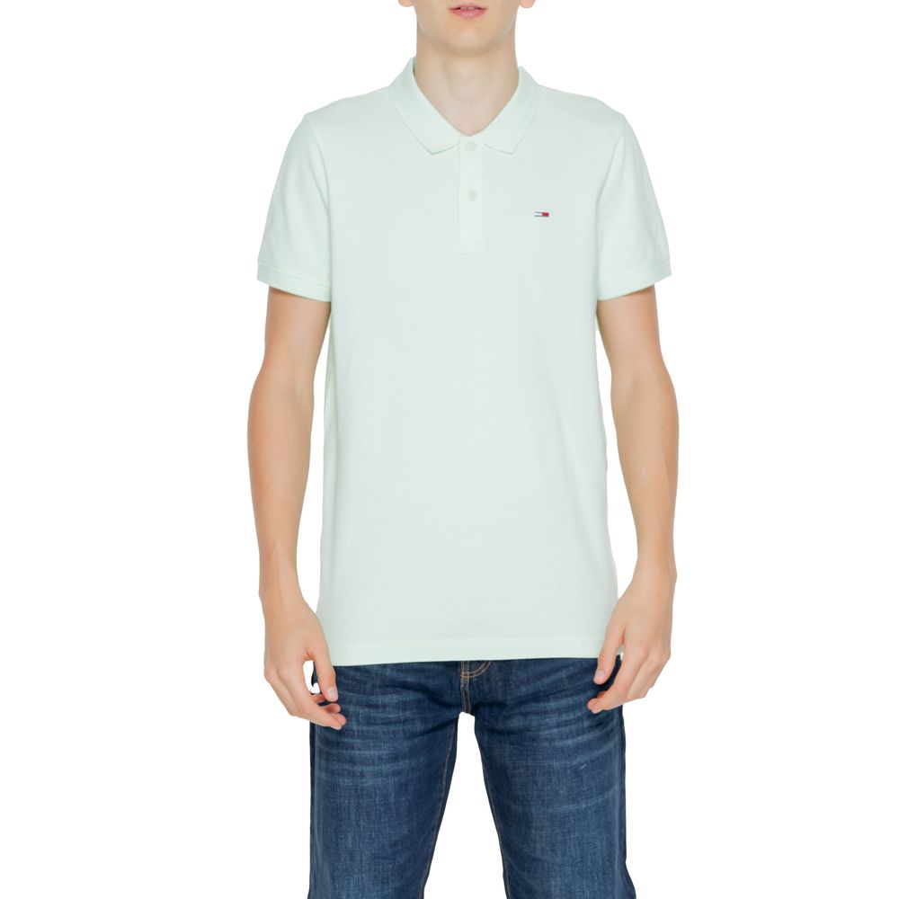 Tommy Hilfiger Jeans – Grünes Poloshirt aus Baumwolle