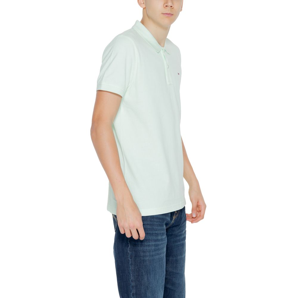 Tommy Hilfiger Jeans – Grünes Poloshirt aus Baumwolle
