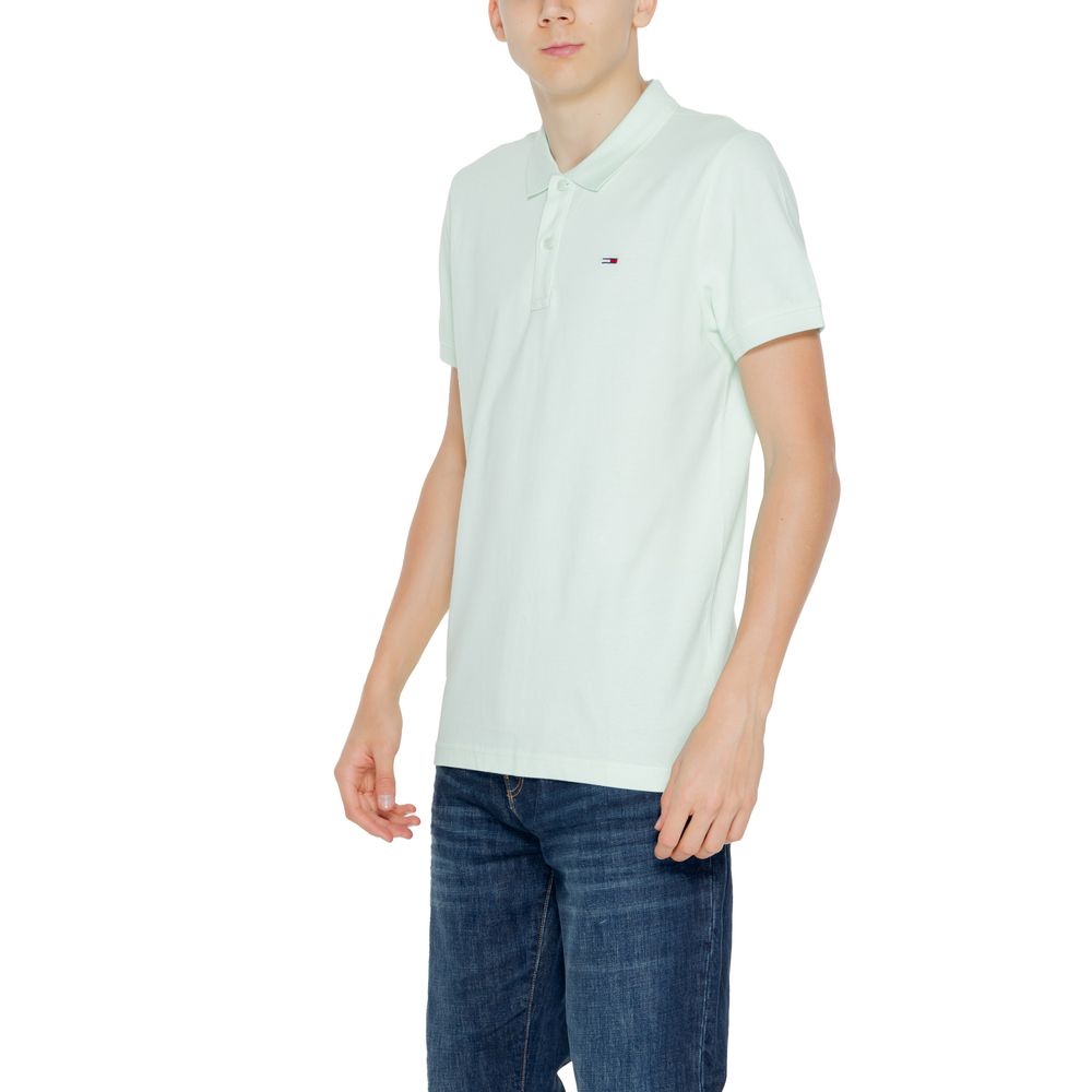 Tommy Hilfiger Jeans – Grünes Poloshirt aus Baumwolle