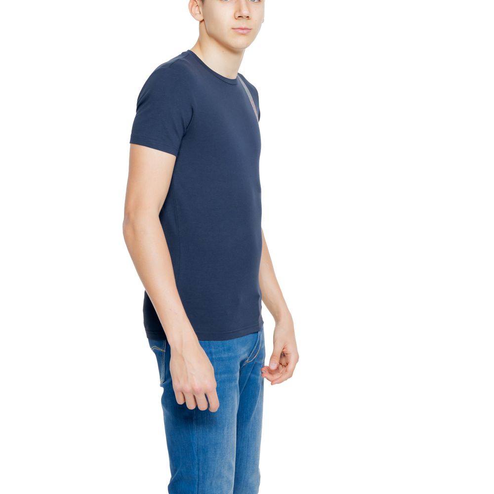 Emporio Armani Underwear – Blaues Baumwoll-T-Shirt