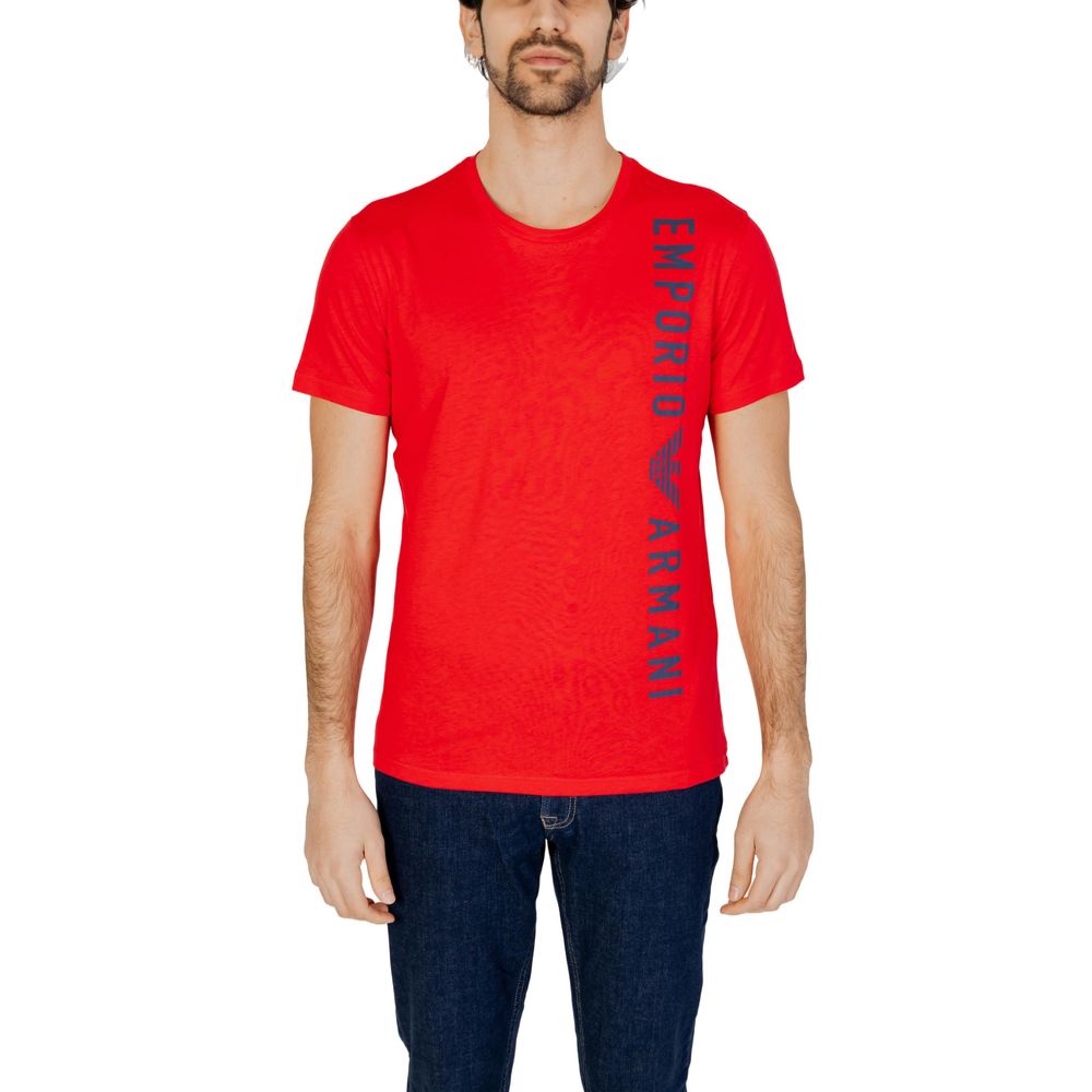 Emporio Armani Underwear – Rotes Baumwoll-T-Shirt
