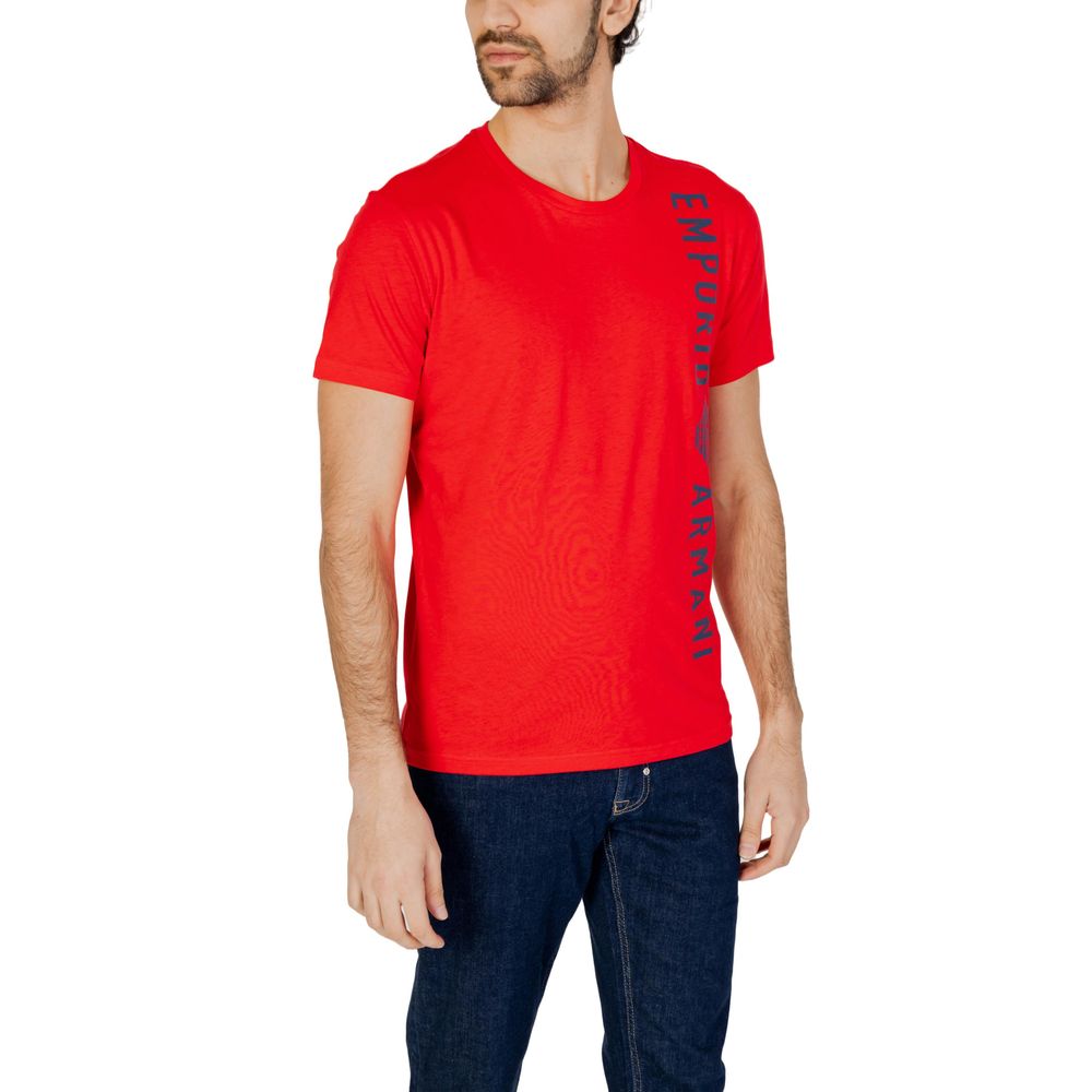 Emporio Armani Underwear – Rotes Baumwoll-T-Shirt