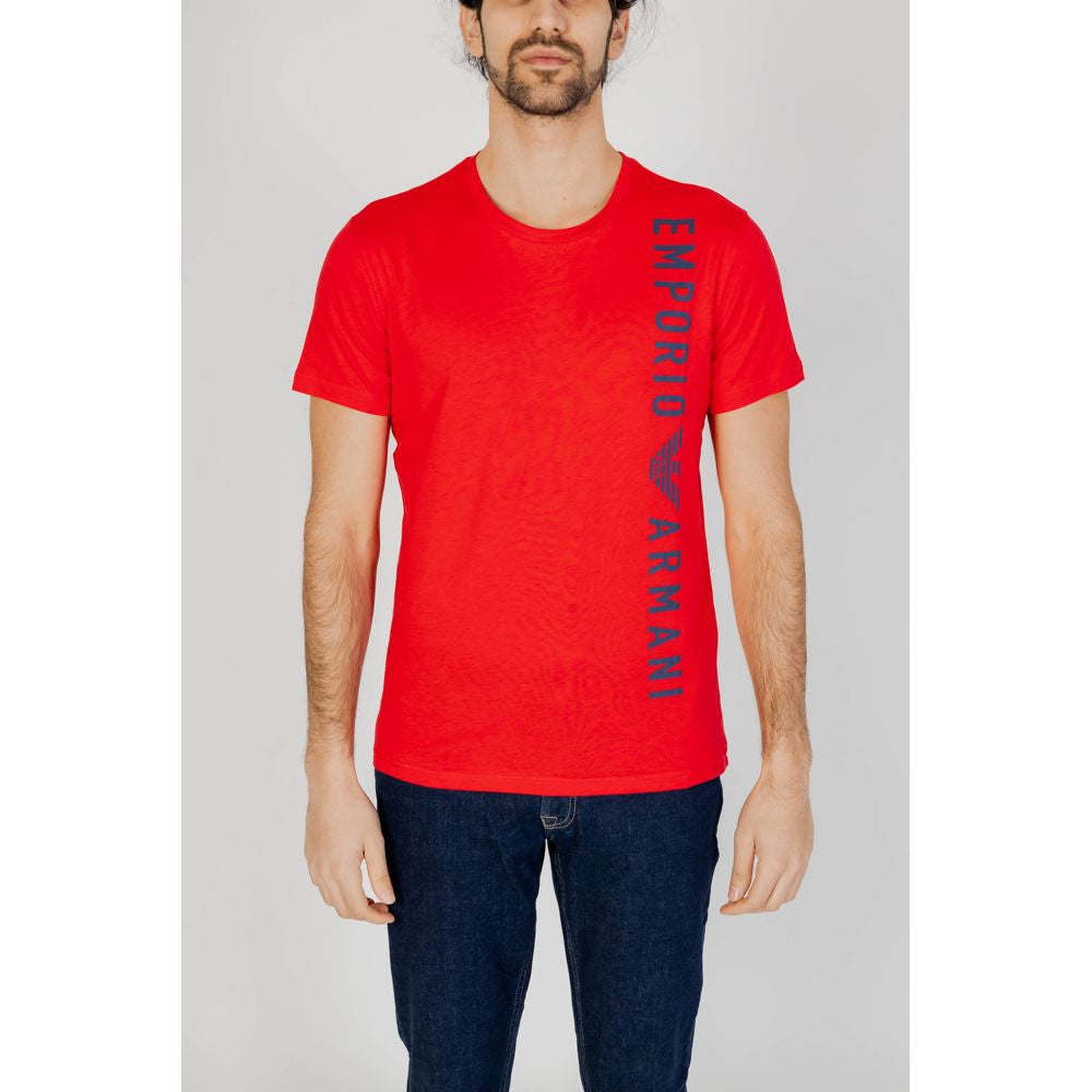 Emporio Armani Underwear – Rotes Baumwoll-T-Shirt