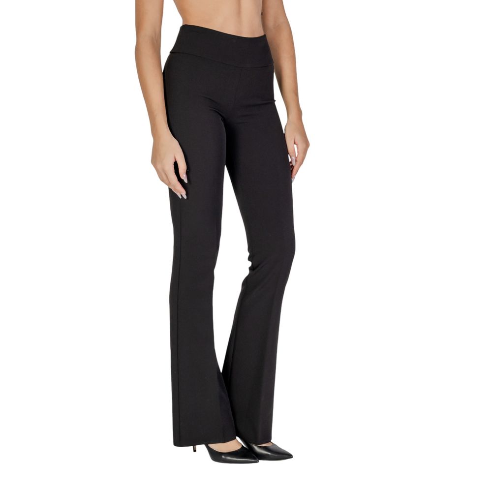 Sandro Ferrone Schwarze Polyesterjeans und -hose