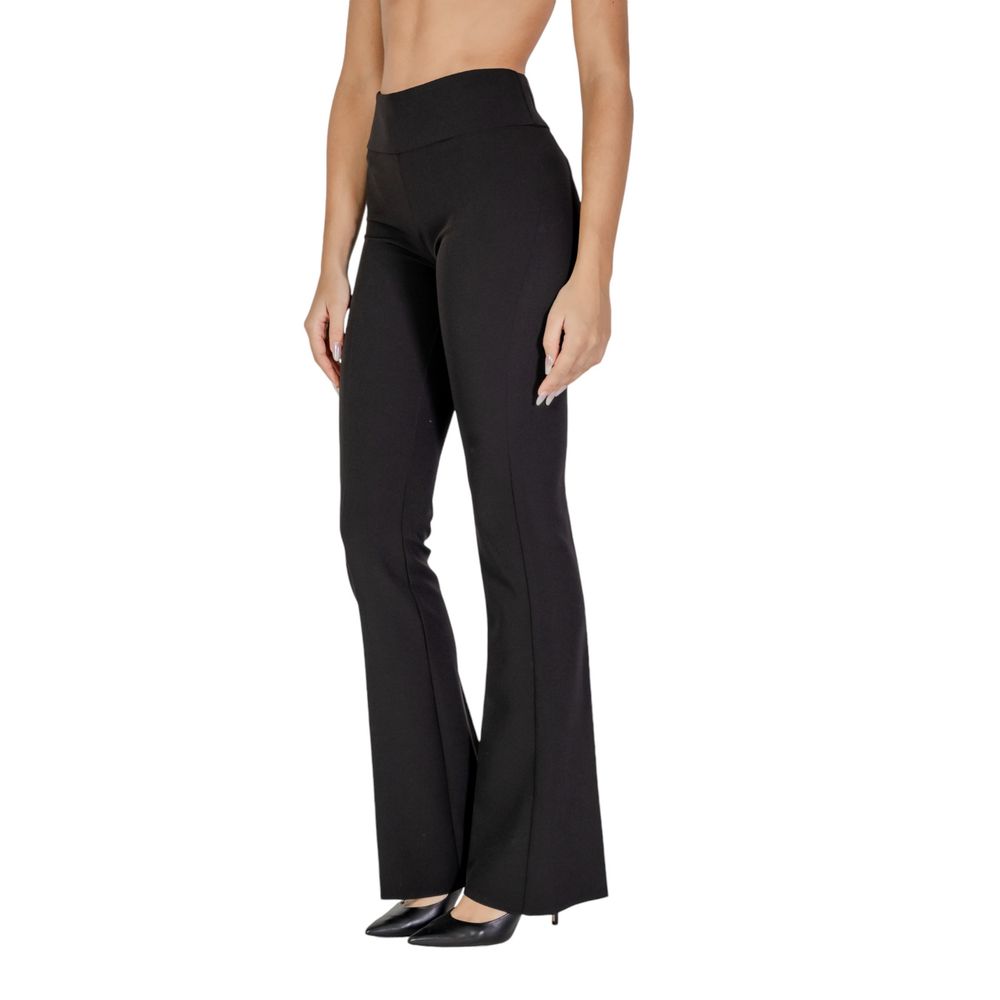 Sandro Ferrone Schwarze Polyesterjeans und -hose