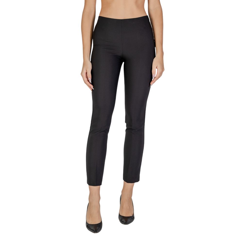 Sandro Ferrone Schwarze Polyesterjeans und -hose